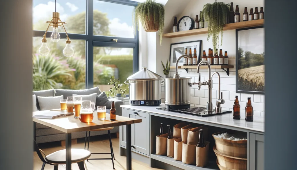All-in-one brewing system for home brewing