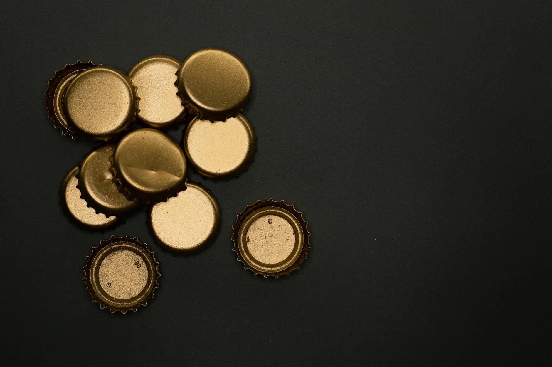 Brown glass homebrew bottles with crown caps ready for competition entry