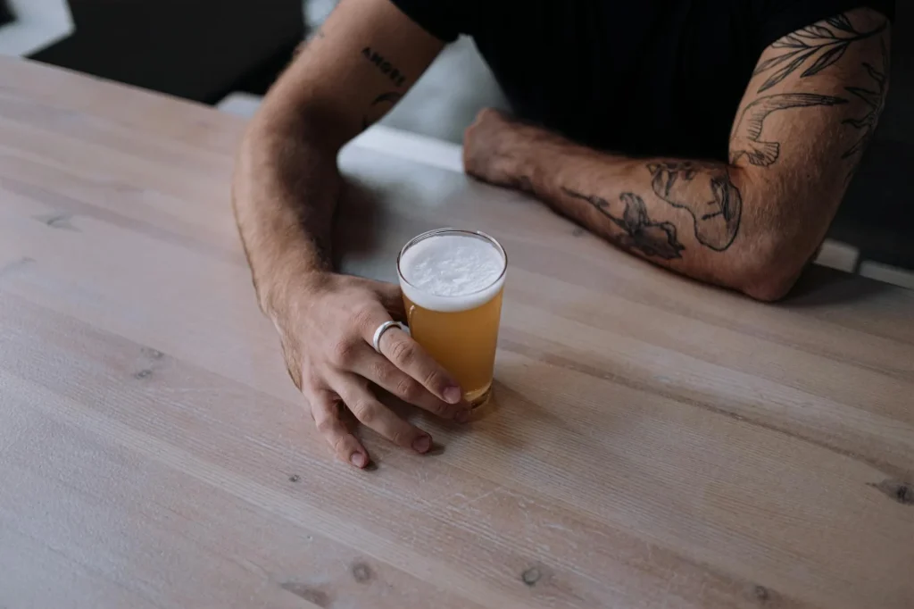 Glass of golden pale ale beer with a light, refreshing appearance