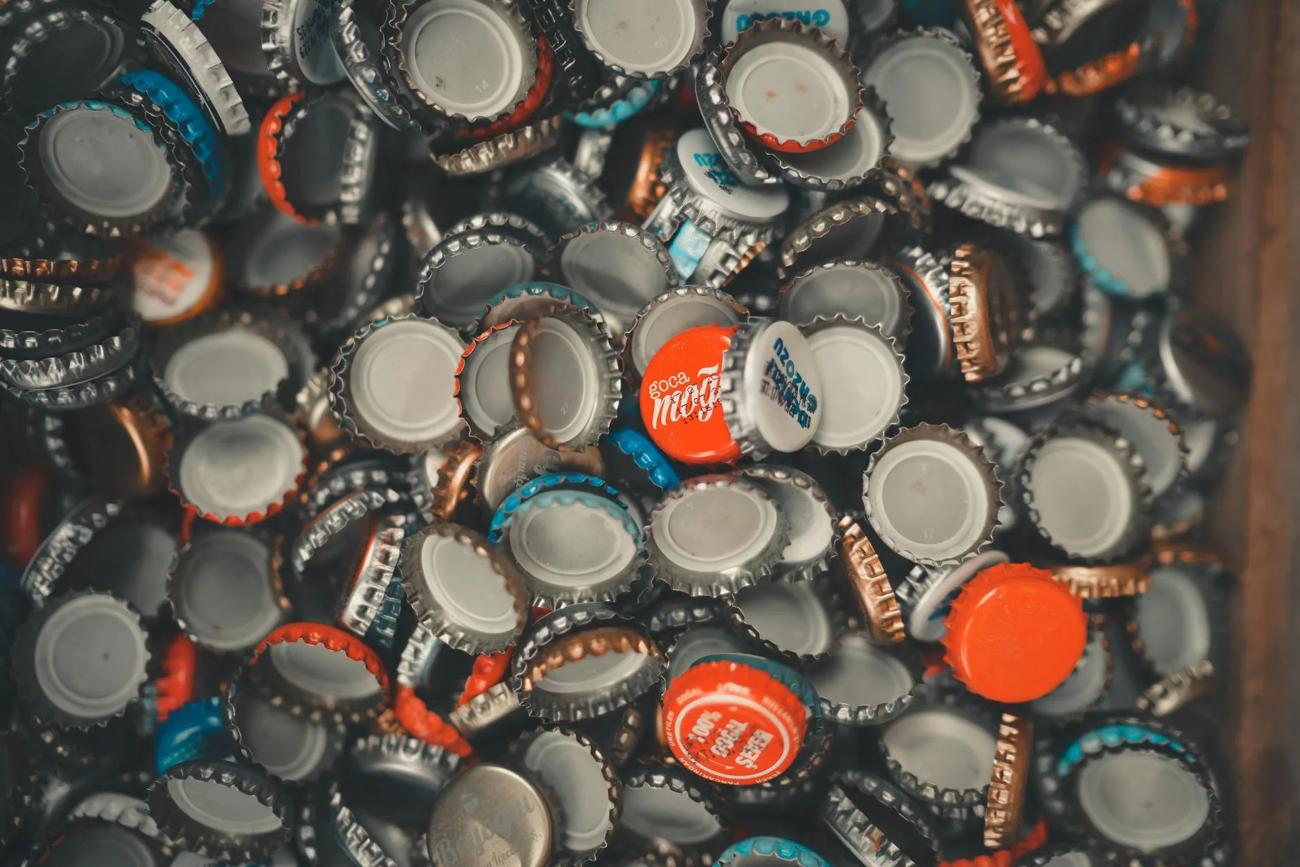 Crown caps for sealing homebrew beer bottles